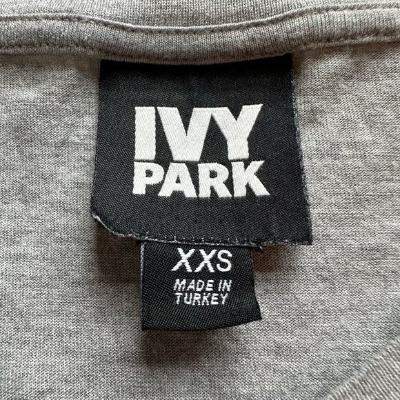 Ivy Park gray sleeveless logo tank top size XXS - Picture 6 of 11
